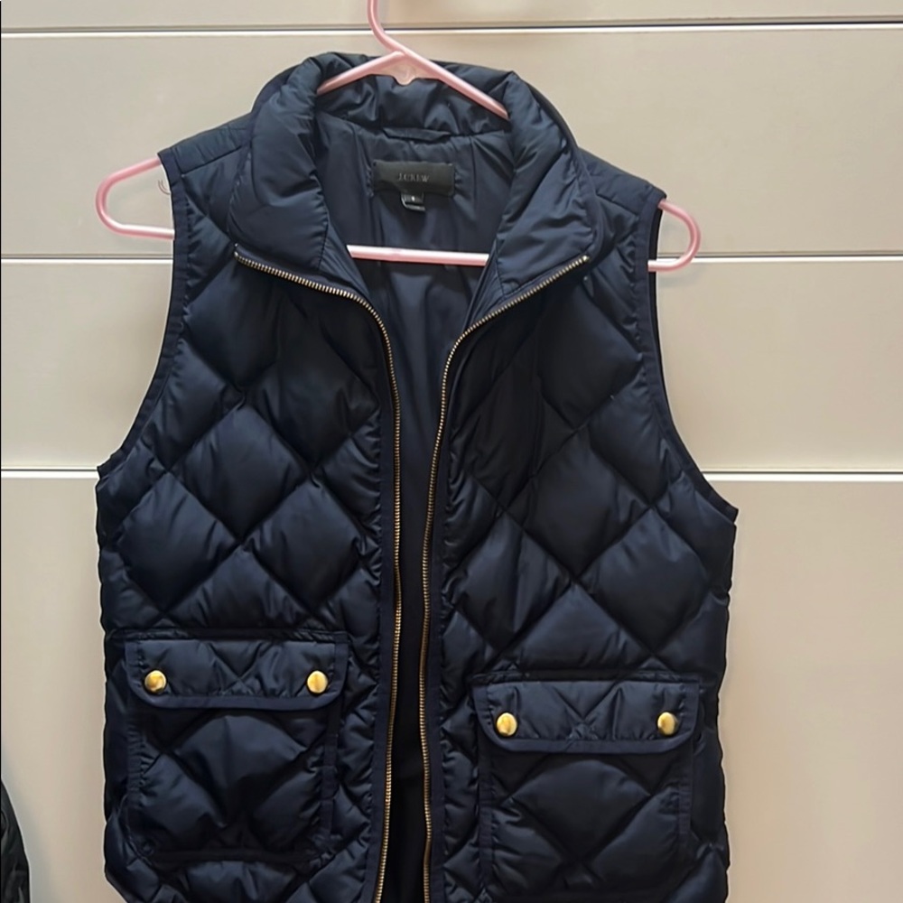 J.Crew navy quilted vest